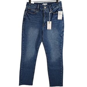 Good‎ American Good Classic Raw Hem Jeans 6/28 NWT